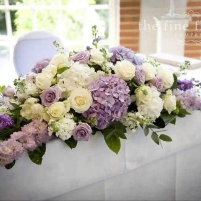 Gerbe classique pour table d'honneur table de mariés