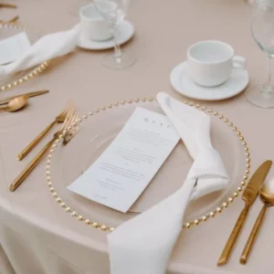 Impression de menu carte personnalisé pour vos mariages en IDF