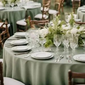 Nappe ronde de couleur