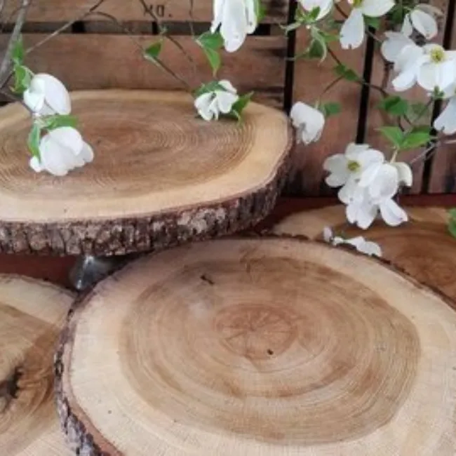 Rondin de bois pour centre de table