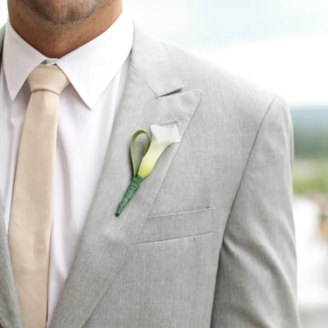 Boutonnière pour témoins mariage