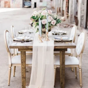 Chemin mousseline en soie