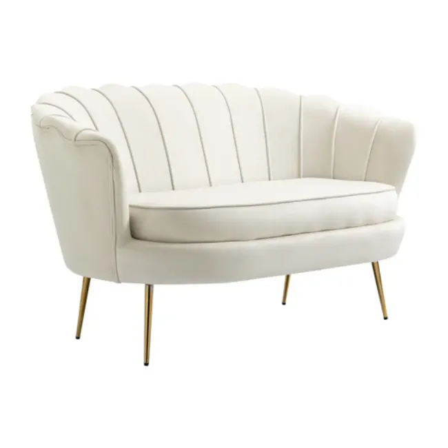 Canapé coquillage pour coin des mariés