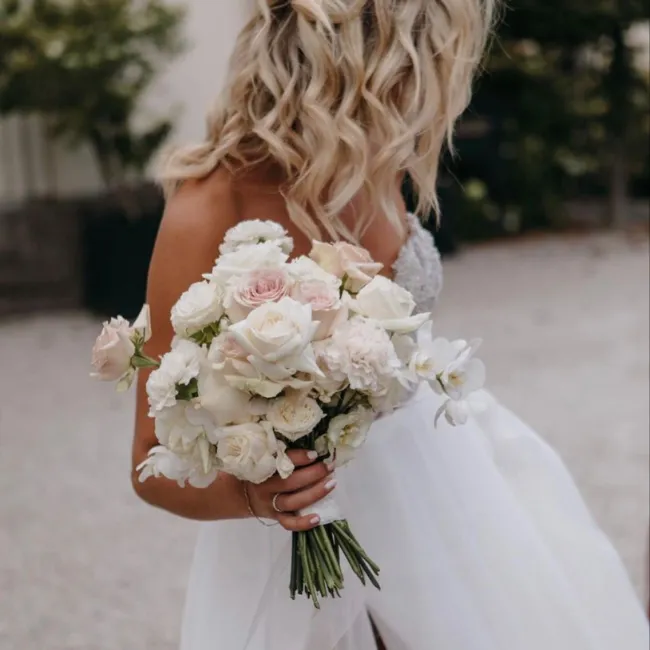 Bouquet fineart mariage moderne et élégant