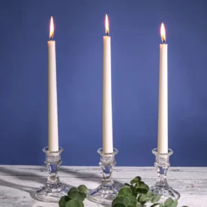 Bougies flambeau naturelles