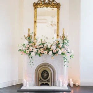 Composition florale pour cheminée