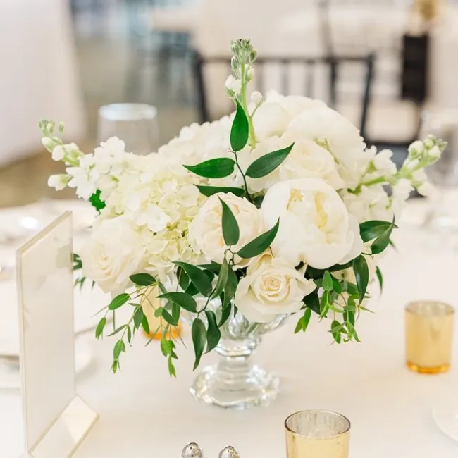 Coupe en cristal pour vos compositions florales de centre de table