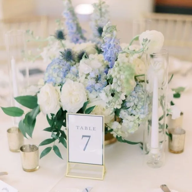 Photophoré doré pour mariage